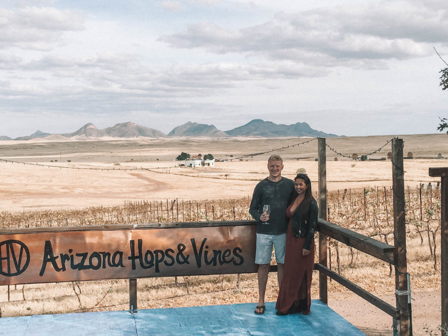 Known for it's strange wine pairings, Hops and Vines is a must-see vineyard in Southern Arizona!