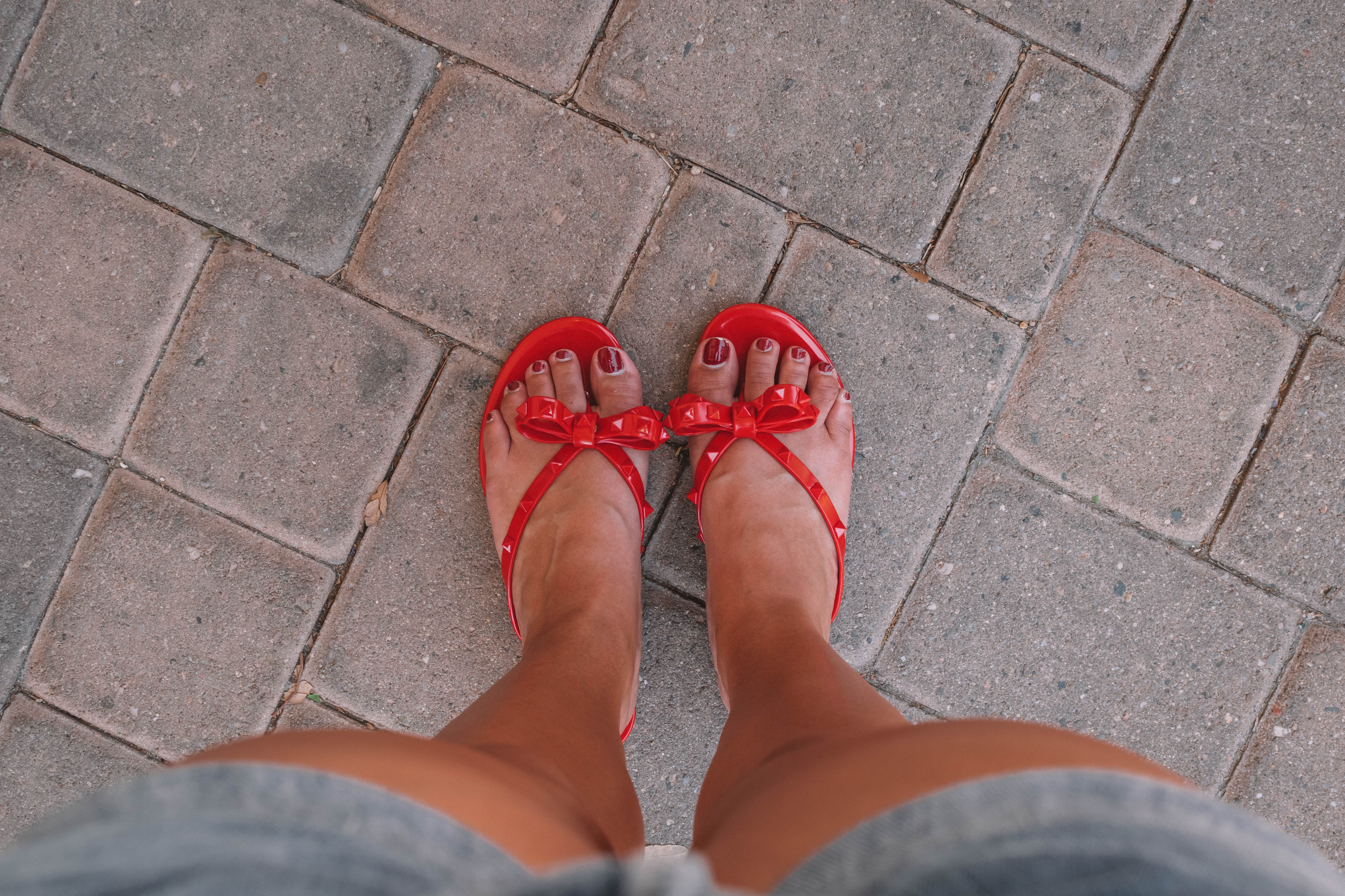How I Style My Valentino Rockstud Jelly Thong Curated by Kirsten